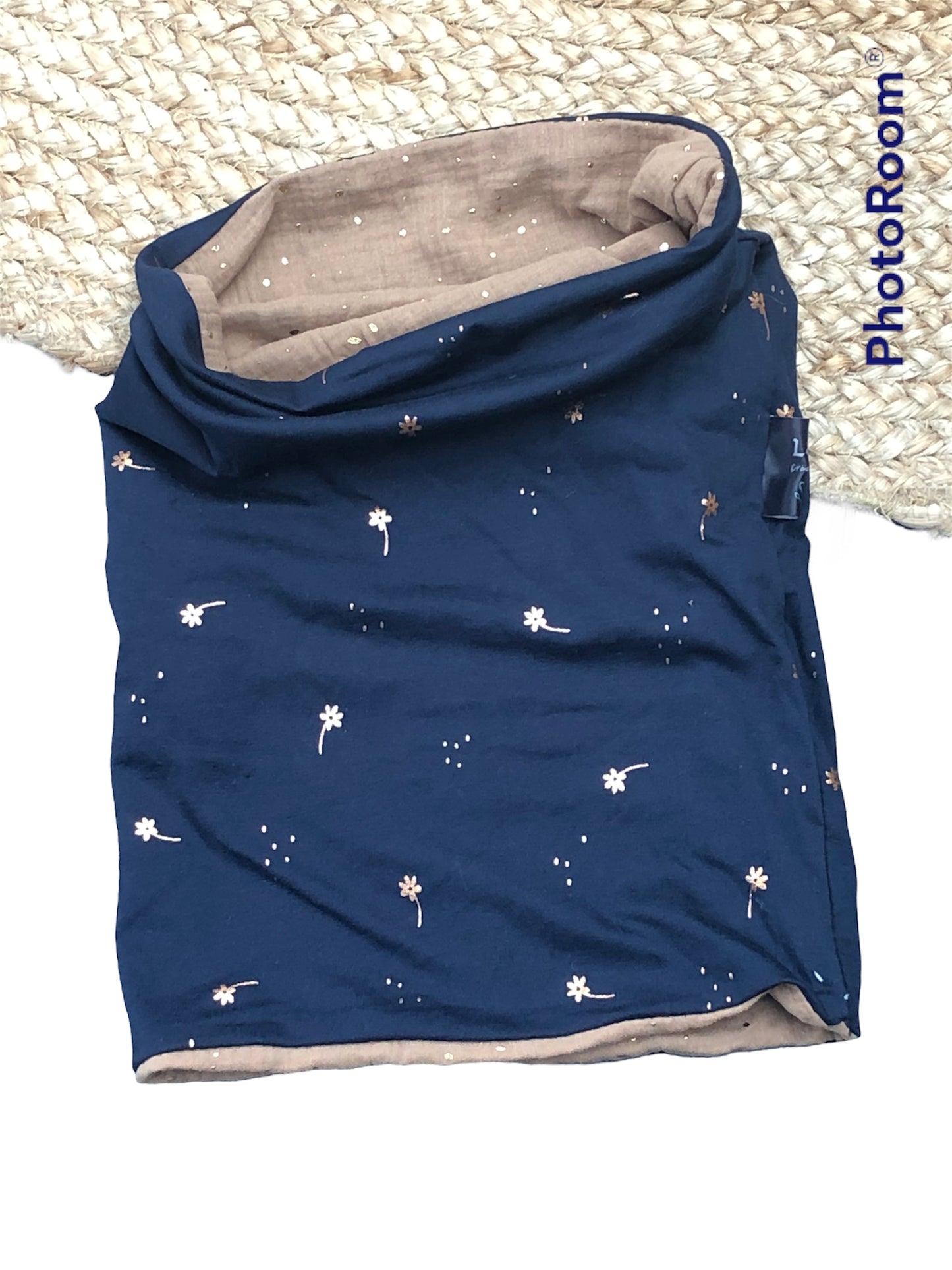 Snood palmier doré