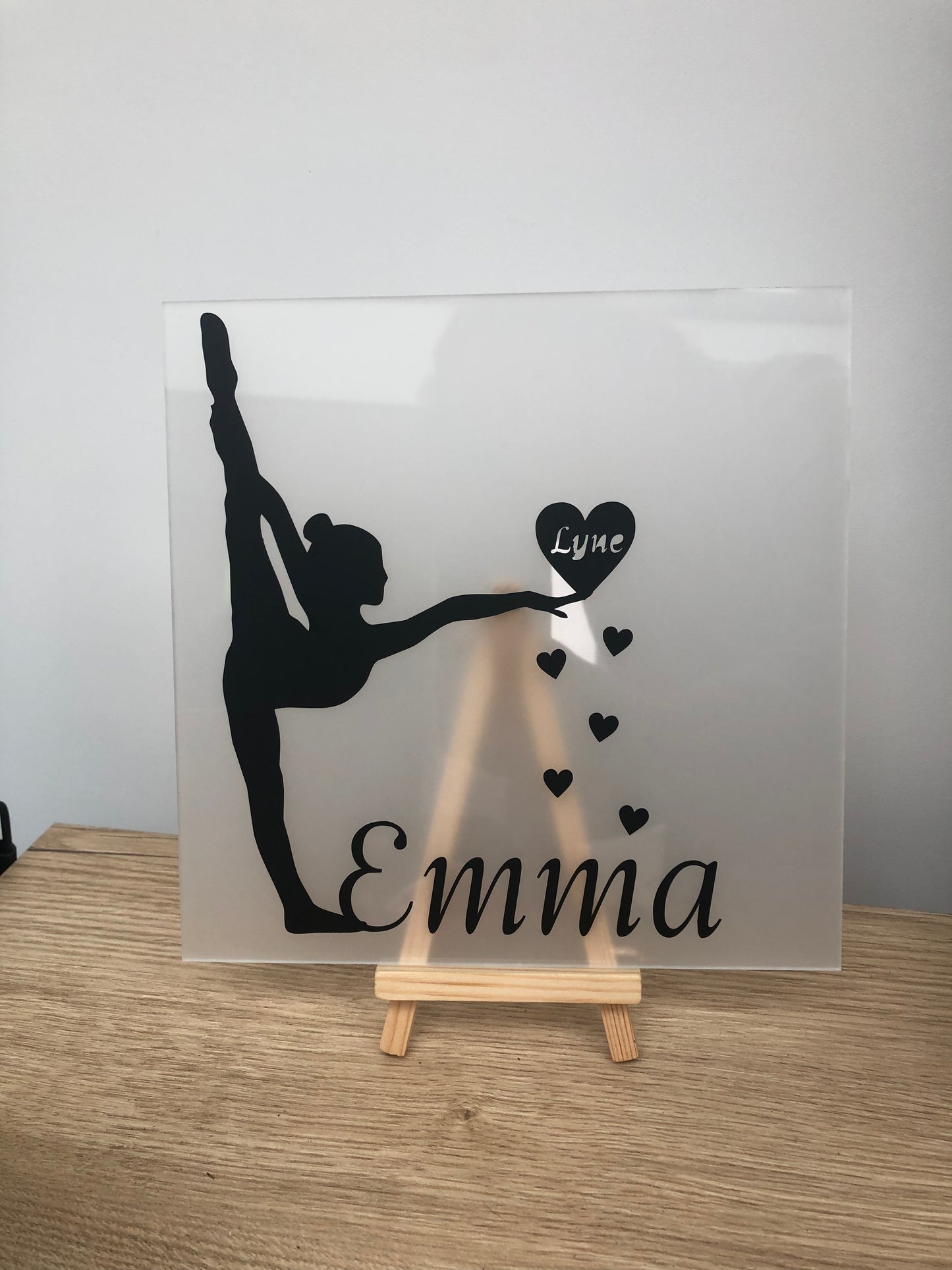 Cadre plexi gymnaste