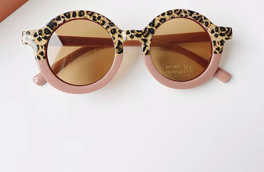 Lunettes solaires bicolores vieux rose
