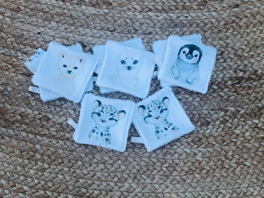 Lingettes de coton bio  bébé