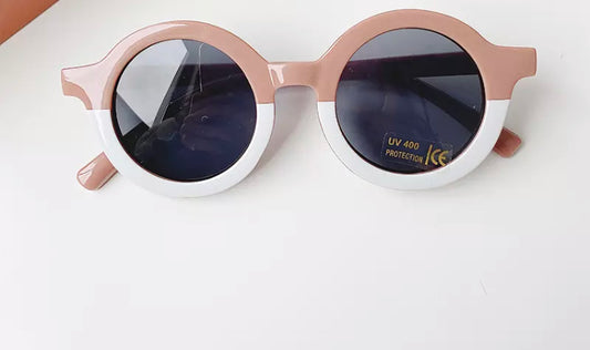 Lunettes solaires bicolores rose