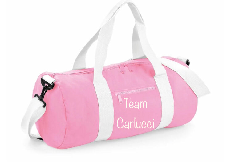 Sac de voyage rose/écru