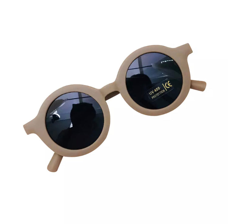Lunettes solaires unies taupe