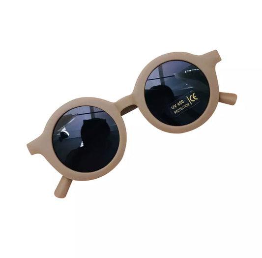 Lunettes solaires unies taupe