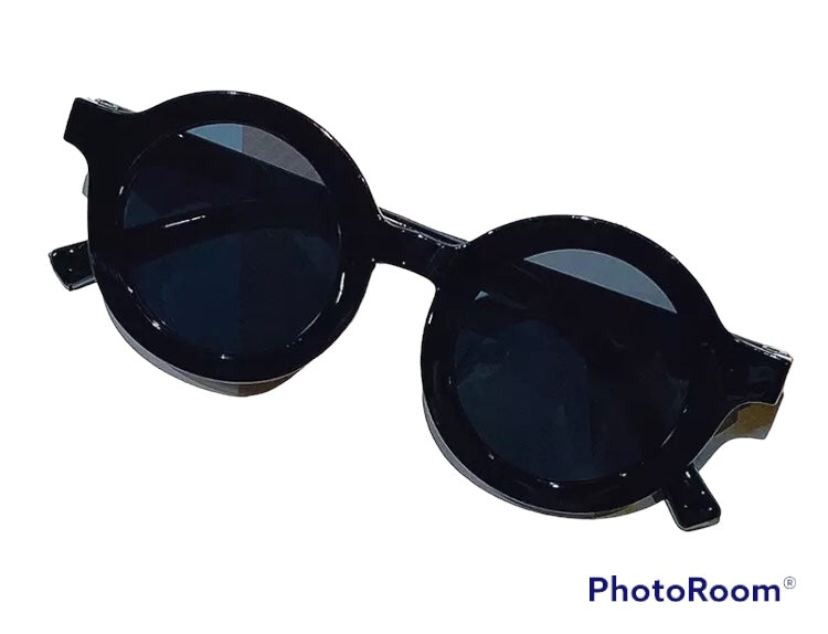 Lunettes solaires unies noires