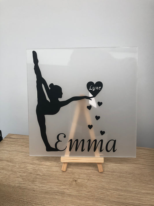 Cadre plexi gymnaste
